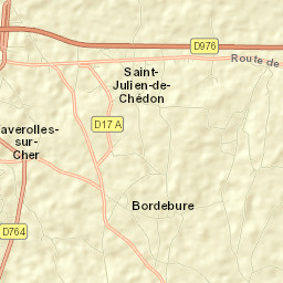 Faverolles-sur-Cher Street Map
