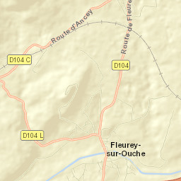 Fleurey-sur-Ouche Street Map