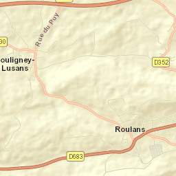 Roulans Street Map