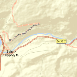 Saint-Hippolyte Street Map