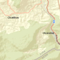 Courrendlin Street Map