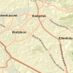 Wetzikon / Kempten Street Map