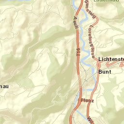 Lichtensteig Street Map