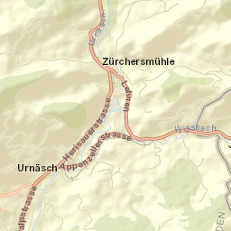 Urnäsch Street Map