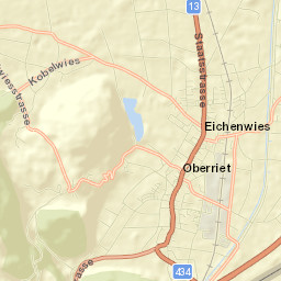 Oberriet Street Map