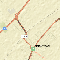 Martonvásár Street Map