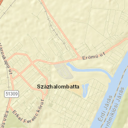 Százhalombatta Street Map