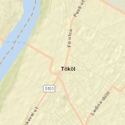 Tököl Street Map