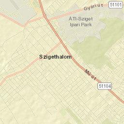 Szigethalom Street Map