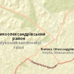 Velyka Oleksandrivka Street Map