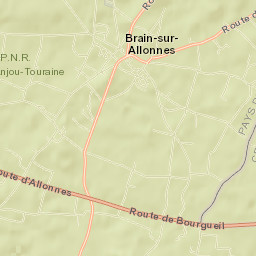 Brain-sur-Allonnes Street Map