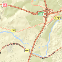 Montbazon Street Map