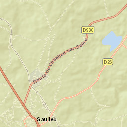 Saulieu Street Map