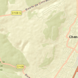 Chenôve Street Map