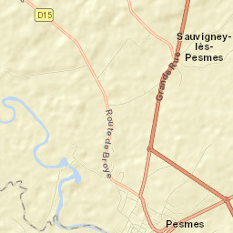 Pesmes Street Map