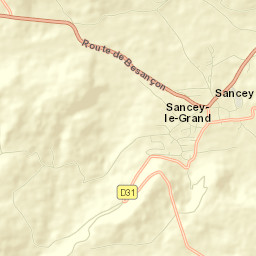 Sancey-le-Grand Street Map