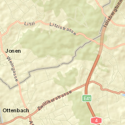 Ottenbach Street Map