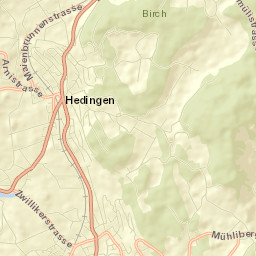 Affoltern / Sonnenberg Street Map