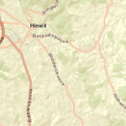 Bezirk Hinwil Street Map