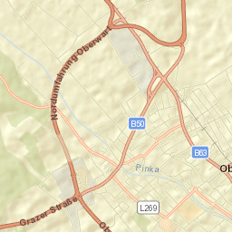 Politischer Bezirk Oberwart Street Map