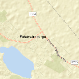Fehérvárcsurgó Street Map