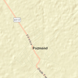 Pázmánd Street Map