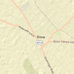 Ócsa Street Map