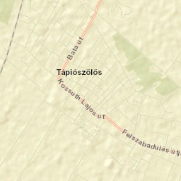 Tápiószőlős Street Map