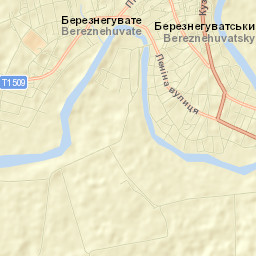 Bereznehuvate Street Map