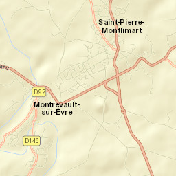 Montrevault Street Map