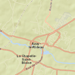 Azay-le-Rideau Street Map