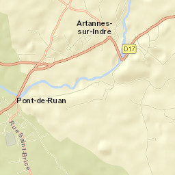 Artannes-sur-Indre Street Map
