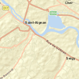 Saint-Aignan Street Map