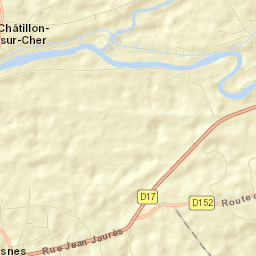 Châtillon-sur-Cher Street Map