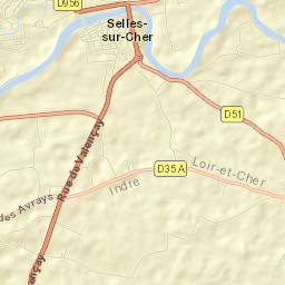 Selles-sur-Cher Street Map