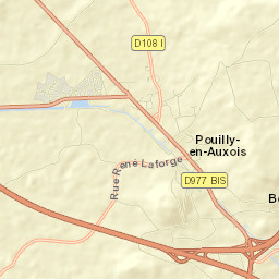 Pouilly-en-Auxois Street Map