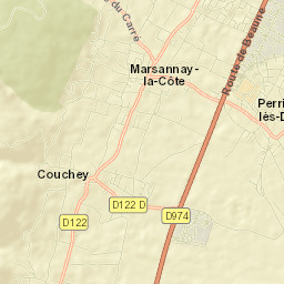 Perrigny-lès-Dijon Street Map