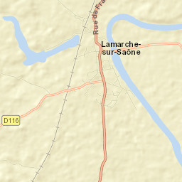 Lamarche-sur-Saône Street Map