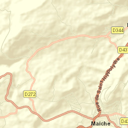 Maîche Street Map