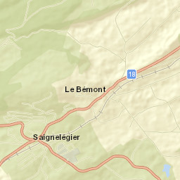 Saignelégier Street Map