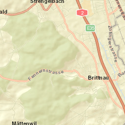 Brittnau Street Map