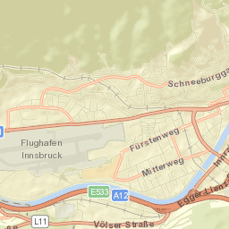 Hötting Street Map