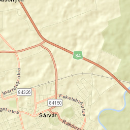 Sárvár Street Map