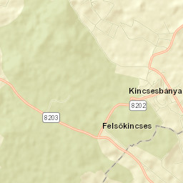 Kincsesbánya Street Map