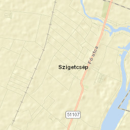 Szigetcsép Street Map