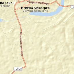 Velyka Bilozerka Street Map