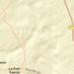 Le Fief-Sauvin Street Map