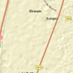 Sorigny Street Map