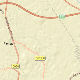 Fénay Street Map