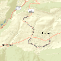 Axams Street Map